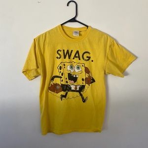 Spongebob Swag Yellow T-Shirt - Medium